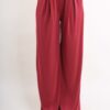 PANTALONI A PALAZZO IN MORBIDA VISCOSA - Bordeaux, TU