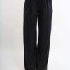 PANTALONI A PALAZZO IN MORBIDA VISCOSA - Nero, TU
