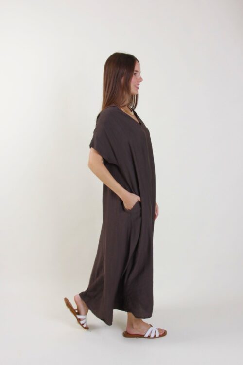 Alternative view of ABITO TUNICA CON SCOLLO A V