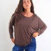 MAGLIA IN MORBIDA VISCOSA A MANICHE LUNGHE - Moro, TU