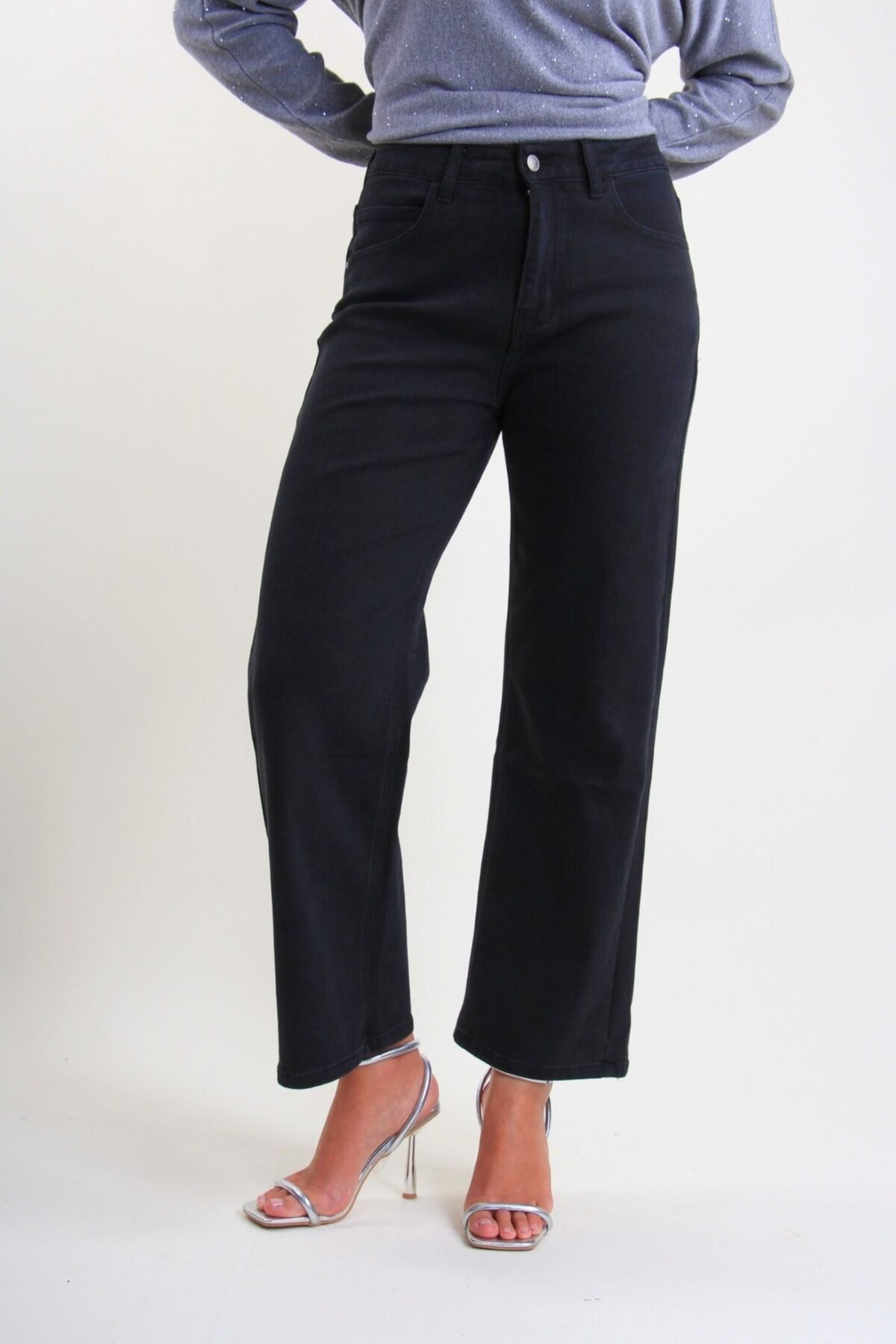 JEANS STRAIGHT NERO
