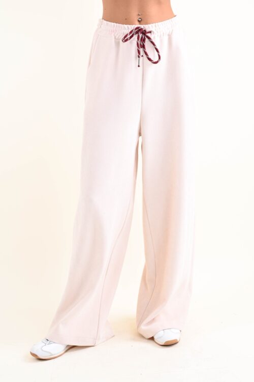 PANTALONI IN VELLUTO A COSTINE CON COULISSE