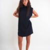 ABITO SMANICATO CON SPALLA STRUTTURATA - Blu, M