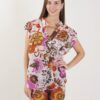 CAMICIA LEGGERA IN COTONE CON STAMPA FANTASIA - Burro, TU