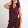 GILET IN TESSUTO FLUIDO - Bordeaux, TU