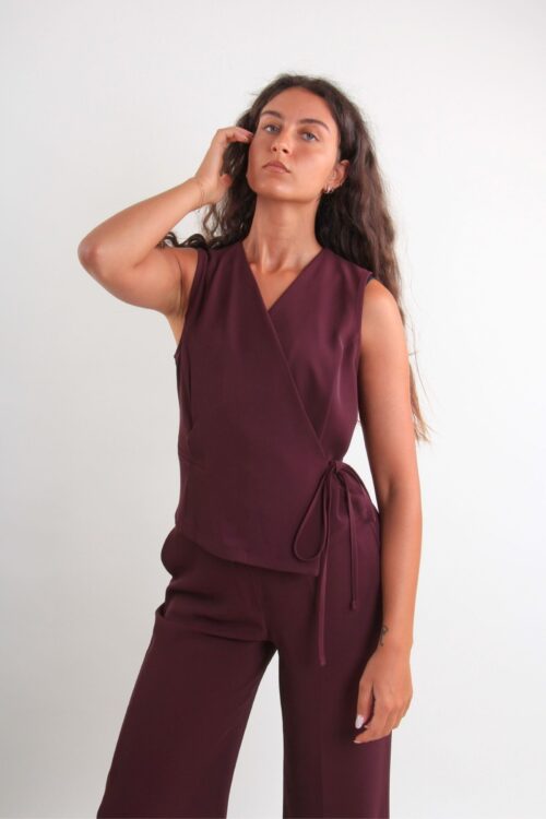 GILET IN TESSUTO FLUIDO