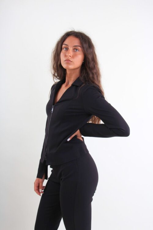 Alternative view of GIACCA CON ZIP FRONTALE