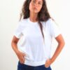 MAGLIA A MANICHE CORTE SATIN - Cream, L