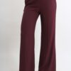 PANTALONI A PALAZZO IN TESSUTO FLUIDO - Bordeaux, S