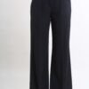 PANTALONI A PALAZZO IN TESSUTO FLUIDO - Nero, M
