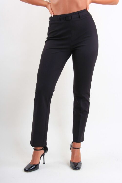 PANTALONI A SIGARETTA CON CINTURA