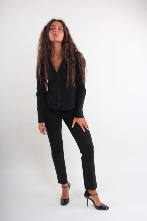 Alternative view of PANTALONI A SIGARETTA CON CINTURA