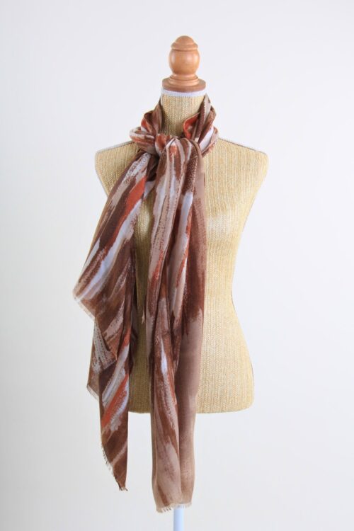 SCIARPA FANTASIA PENNELLATE