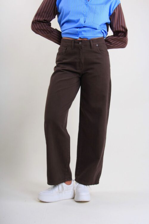 PANTALONI A GAMBA AMPIA