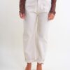 PANTALONI IN DENIM MODELLO BALLON CON RISVOLTO - Burro, M