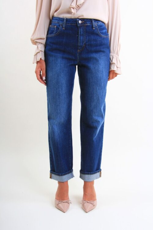 Alternative view of JEANS RELAXED FIT CON RISVOLTO