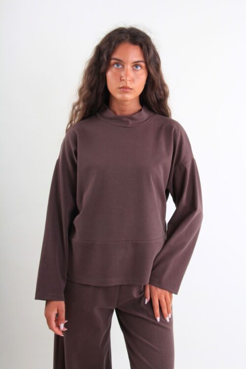 MAGLIA DI FELPA DAL TAGLIO STRUTTURATO