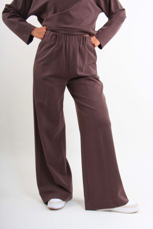 Alternative view of PANTALONI DI FELPA A GAMBA AMPIA