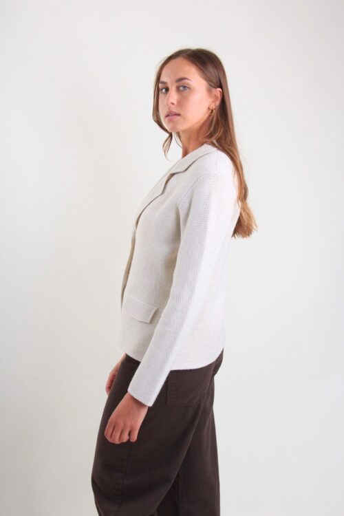 Alternative view of BLAZER IN MAGLIA MORBIDA