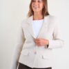 BLAZER IN MAGLIA MORBIDA - Chalk, TU