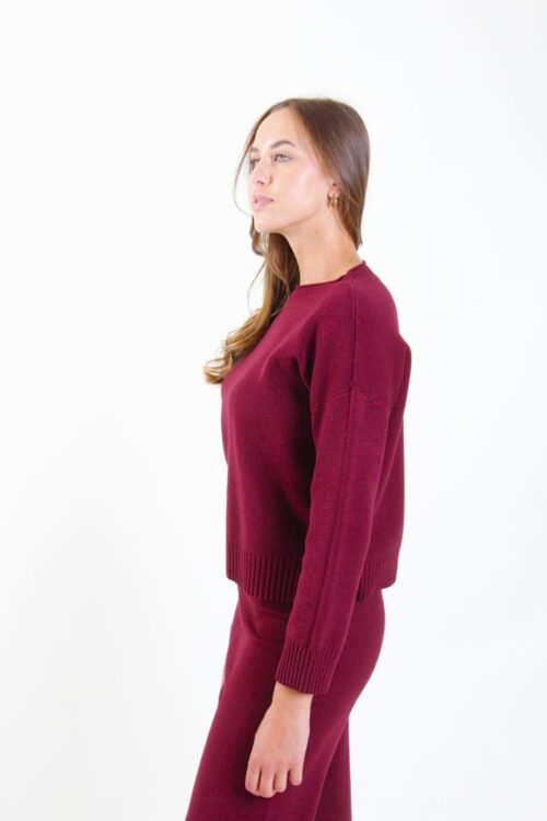 Alternative view of MAGLIA GIROCOLLO CON CUCITURA CENTRALE