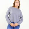 MAGLIA GIROCOLLO CON CUCITURA CENTRALE - Grigio, TU