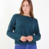 MAGLIA GIROCOLLO CON CUCITURA CENTRALE - Verde, TU