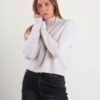 MAGLIA A COLLO ALTO E MICROPAILLETTES - Gesso, TU