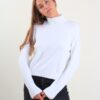 MAGLIA A COLLO ALTO E MICROPAILLETTES - Panna, TU