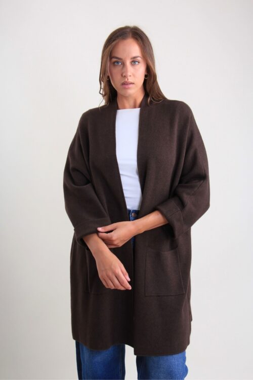 CARDIGAN APERTO CON TASCHE