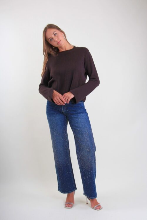 Alternative view of JEANS CON STRASS ALL-OVER