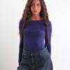 BODY A MANICHE LUNGHE - Blue, TU