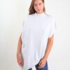 GILET ASIMMETRICO LUNGO IN MAGLIA - Chalk, TU