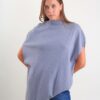 GILET ASIMMETRICO LUNGO IN MAGLIA - Grey, TU