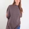 GILET ASIMMETRICO LUNGO IN MAGLIA - Taupe, TU