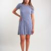 ABITO IN MAGLIA A COSTE CON MANICHE CORTE - Grigio, TU