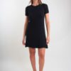 ABITO IN MAGLIA A COSTE CON MANICHE CORTE - Nero, TU