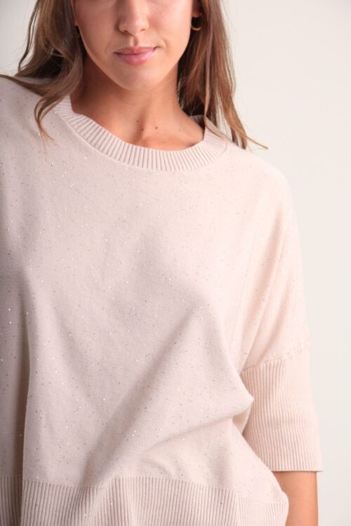 Alternative view of MAGLIA LEGGERA CON DETTAGLI LUMINOSI