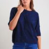 MAGLIA LEGGERA CON DETTAGLI LUMINOSI - Blu, TU
