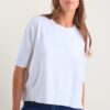 MAGLIA LEGGERA CON DETTAGLI LUMINOSI - Panna, TU