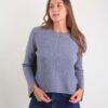 MAGLIA CON CUCITURE A VISTA - Grey, TU
