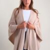 MANTELLA IN MAGLIA A COSTE - Beige, TU