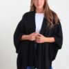 MANTELLA IN MAGLIA A COSTE - Nero, TU