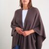 MANTELLA IN MAGLIA A COSTE - Taupe, TU