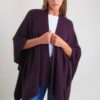 MANTELLA IN MAGLIA A COSTE - Uva, TU