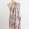 SCIARPA MOTIVO CACHEMIRE E FRANGE - Beige, TU