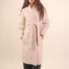 CAPPOTTO VESTAGLIA CON CINTURA IN VITA - Beige, TU