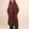 CAPPOTTO VESTAGLIA CON CINTURA IN VITA - Bordeaux, TU