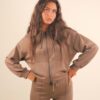 FELPA CON CAPPUCCIO E ZIP - Mud, TU