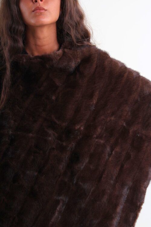 Alternative view of PONCHO IN ECOPELLICCIA